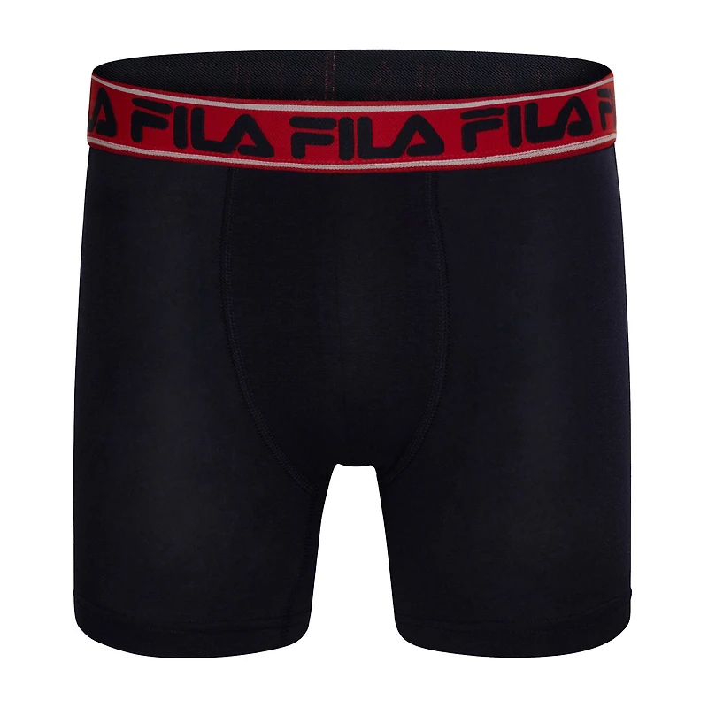 FILA Ultra Soft Stretch No Fly Mens 4 Pack Boxer Briefs Fm412bxcs15-410