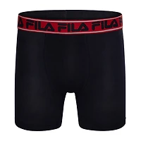 FILA Ultra Soft Stretch No Fly Mens 4 Pack Boxer Briefs Fm412bxcs15-410
