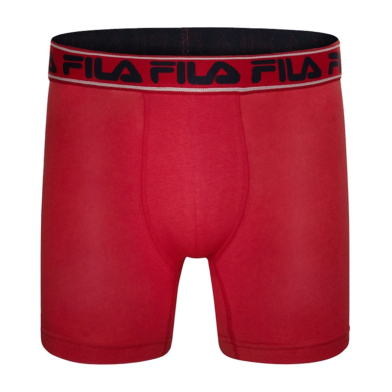 FILA Ultra Soft Stretch No Fly Mens 4 Pack Boxer Briefs Fm412bxcs15-410