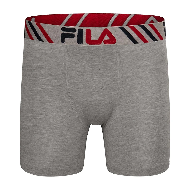 FILA Ultra Soft Stretch No Fly Mens 4 Pack Boxer Briefs Fm412bxcs16-001