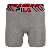 FILA Ultra Soft Stretch No Fly Mens 4 Pack Boxer Briefs Fm412bxcs16-001
