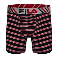 FILA Ultra Soft Stretch No Fly Mens 4 Pack Boxer Briefs Fm412bxcs16-001