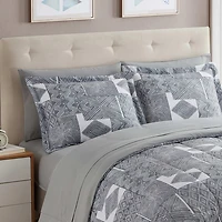 Sweet Home Collection™ Tulsa Bed-in-A-Bag Printed Comforter Set with Bonus Pillowcases