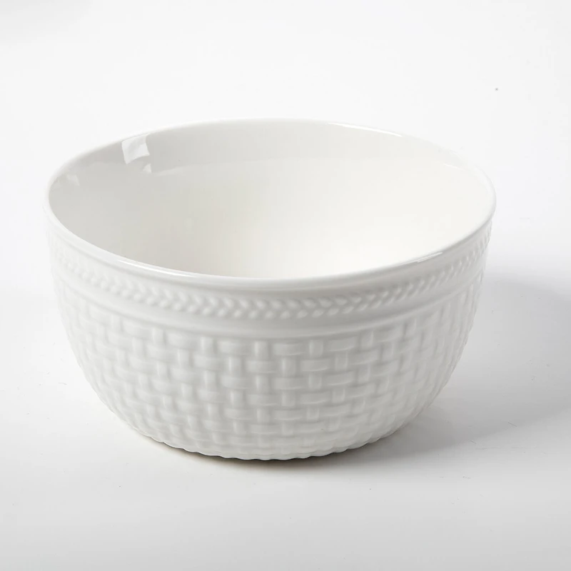 Martha Stewart Basketweave 12-pc. Ceramic Dinnerware Set