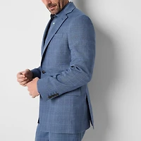 Stafford Coolmax All Season Ecomade Mens Classic Fit Plaid Suit Jacket