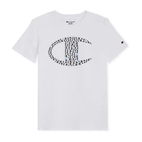 Champion Big Kid Boys Crew Neck Short Sleeve Classic Fit Graphic T-Shirt