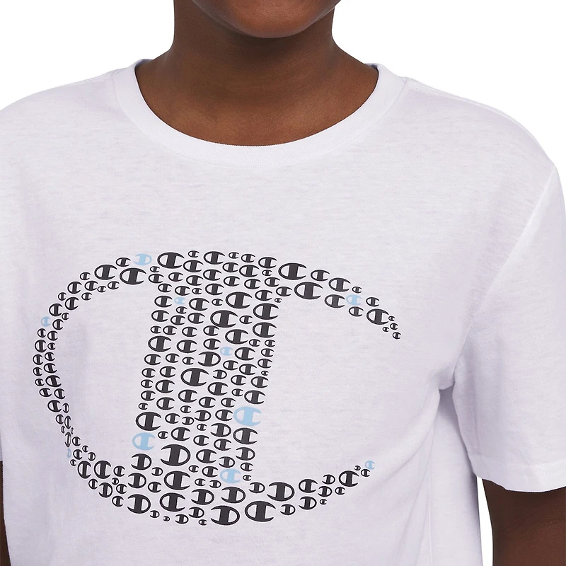 Champion Big Kid Boys Crew Neck Short Sleeve Classic Fit Graphic T-Shirt