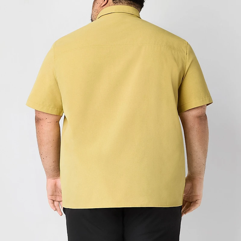 Stylus Mens Short Sleeve Classic Fit Big and Tall Button-Down Shirt