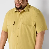 Stylus Mens Short Sleeve Classic Fit Big and Tall Button-Down Shirt