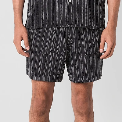 Arizona 6" Mens Textured Pull-On Short