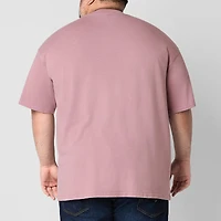 Arizona Mens Crew Neck Short Sleeve Big and Tall T-Shirt