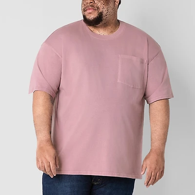 Arizona Mens Crew Neck Short Sleeve Big and Tall T-Shirt