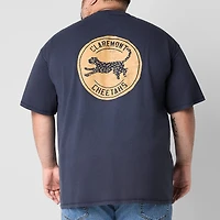 Arizona Mens Crew Neck Short Sleeve Regular Fit Big and Tall Graphic T-Shirt