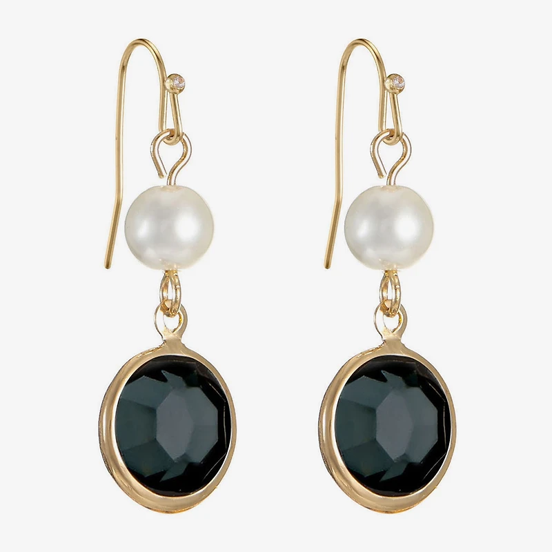 Liz Claiborne Womens Round Drop Earrings