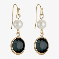 Liz Claiborne Womens Round Drop Earrings