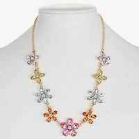 Monet Jewelry Womens Multi Color 17 Inch Collar Necklace