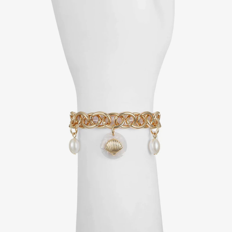 Liz Claiborne Starfish Shell Womens Charm Bracelet