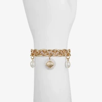 Liz Claiborne Starfish Shell Womens Charm Bracelet