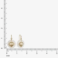 Liz Claiborne Shell Womens Drop Earrings
