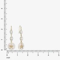 Liz Claiborne Starfish Womens Drop Earrings