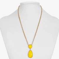 Liz Claiborne Womens 17 Inch Pendant Necklace
