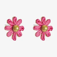 Liz Claiborne 20mm Flower Stud Earrings