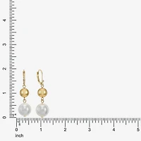 Monet Jewelry Womens Simulated Pearl Round Drop Earrings