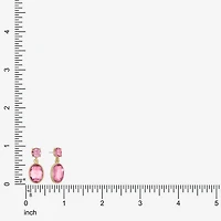 Monet Jewelry Womens Glass Oval Hypoallergenic Drop Earrings