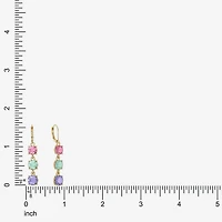 Monet Jewelry Womens Multi Color Glass Round Drop Earrings