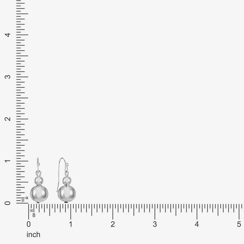 Liz Claiborne Womens Round Drop Earrings