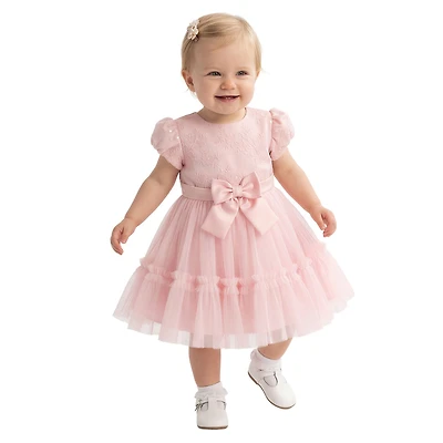 Bonnie Jean Baby Girls Short Sleeve A-Line Dress