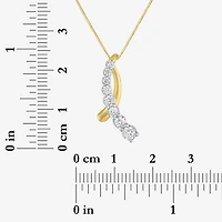 G-H / Si2-I1) Womens 2/3 Ct. T.W. Lab Grown White Diamond 10K Gold 18 Inch Pendant Necklace