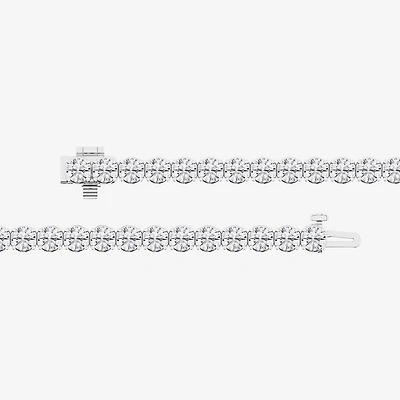 (F / Si1-Si2) Womens 7 Ct.T.W. Lab Grown White Diamond Sterling Silver 7 Inch Tennis Bracelet