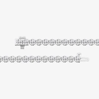 (F / Si1-Si2) Womens 7 Ct.T.W. Lab Grown White Diamond Sterling Silver 7 Inch Tennis Bracelet