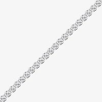 (F / Si1-Si2) Womens 7 Ct.T.W. Lab Grown White Diamond Sterling Silver 7 Inch Tennis Bracelet