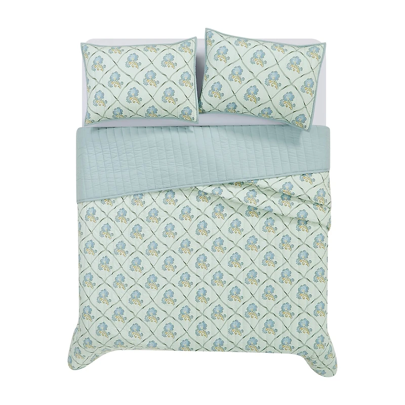 Brooklyn Loom Olivia Easy Care Quilt Set