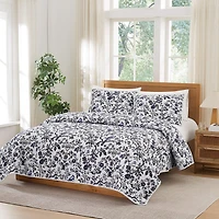 Brooklyn Loom Ava Floral Easy Care Quilt Set