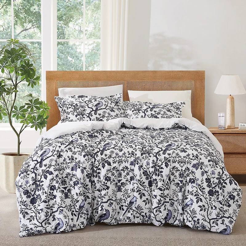 Brooklyn Loom Ava Floral 3-pc. Easy Care Duvet Cover Set