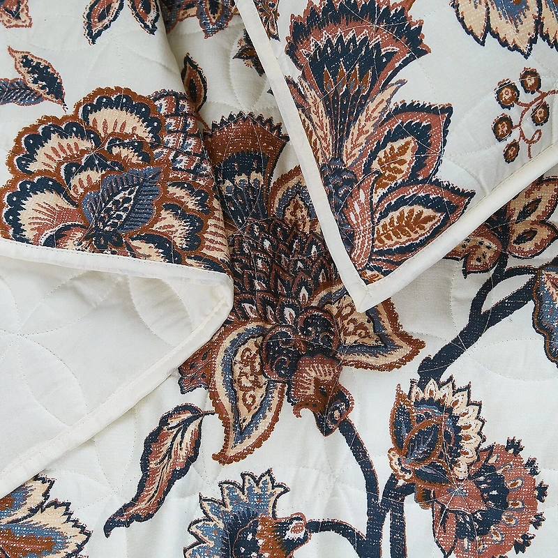 Cannon Chloe Jacobean Easy Care Quilt Set