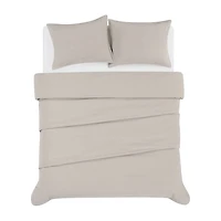 Brooklyn Loom Matte Cotton Velvet Easy Care Comforter Set