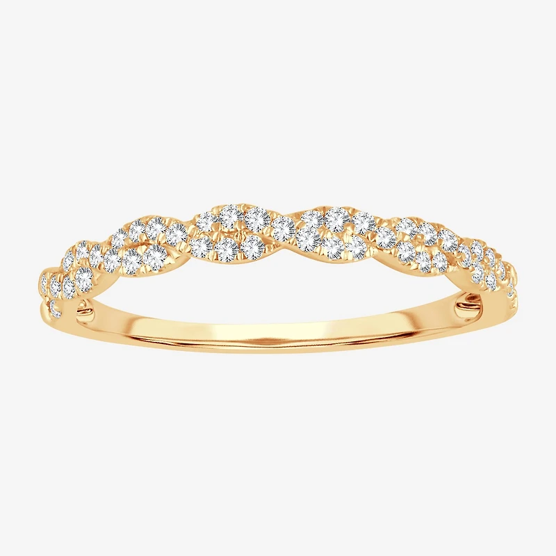 Signature By Modern Bride 1/5 CT.T.W. Natural Diamond 10K or 14K Gold Wedding Band