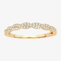 Signature By Modern Bride 1/5 CT.T.W. Natural Diamond 10K or 14K Gold Wedding Band