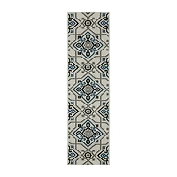 Covington Home Trieste Star Medallion Indoor Outdoor Rectangular Runner