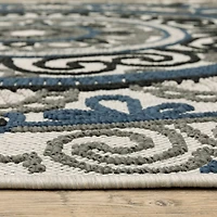 Covington Home Trieste Boho Medallion Indoor Outdoor Rectangular Area Rug