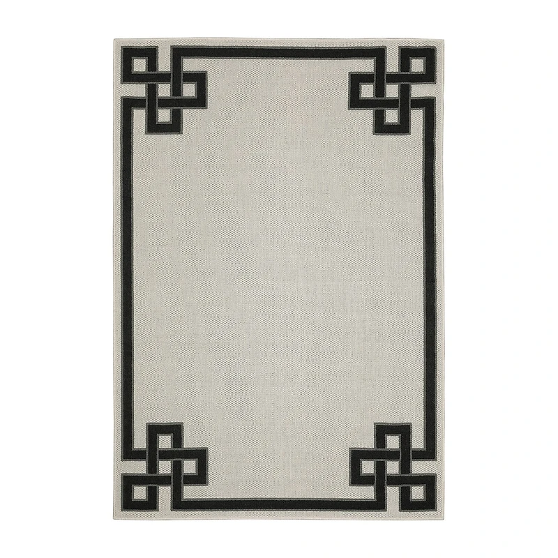 Covington Home Trieste Classic Bordered Indoor Outdoor Rectangular Area Rug