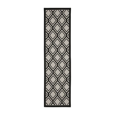 Covington Home Trieste Dble Diamond Indoor Outdoor Rectangular Runner