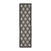 Covington Home Trieste Dble Diamond Indoor Outdoor Rectangular Runner