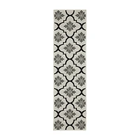Covington Home Trieste Moroccan Lattice Geometric Indoor Outdoor Rectangular Runner