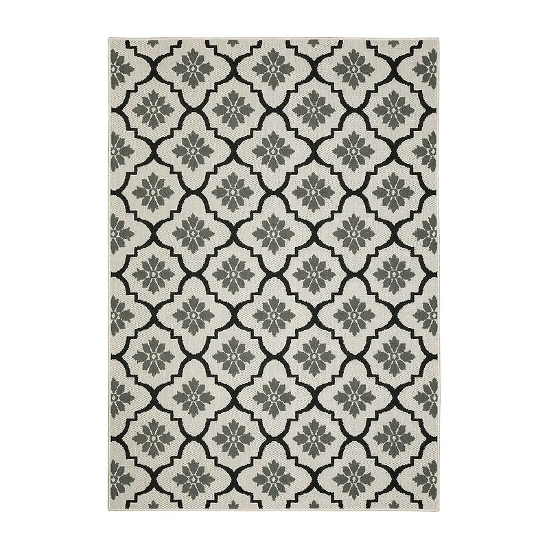 Covington Home Trieste Moroccan Lattice Geometric Indoor Outdoor Rectangular Area Rug