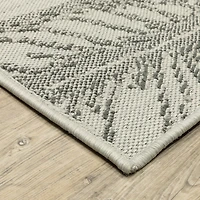 Covington Home Trieste Tropical Leaf Indoor Outdoor Rectangular Runner